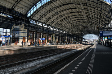 Fototapeta na wymiar Estación de trenes Ámsterdam