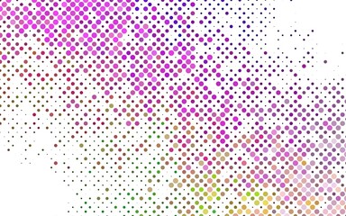 Light Multicolor, Rainbow vector texture with disks. Illustration with set of shining colorful abstract circles. Pattern for ads, booklets.