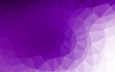 Light Purple vector abstract polygonal texture. Colorful illustration in abstract style with gradient. Textured pattern for background.