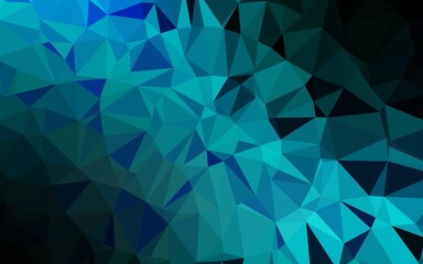 Light Blue, Green vector abstract polygonal layout. Brand new colorful illustration in with gradient. New texture for your design.