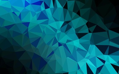 Obraz premium Light Blue, Green vector abstract polygonal layout. Brand new colorful illustration in with gradient. New texture for your design.
