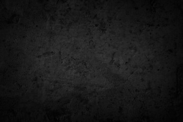 Close up retro plain dark black cement & concrete wall background texture for show or advertise or promote product and content on display and web design element concept decor.