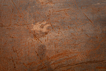 Grunge rusted metal texture, rust, and oxidized metal background. Old metal iron panel