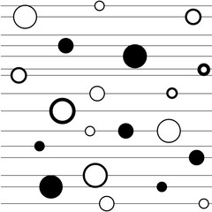 Polka on line seamless pattern Vector illustration