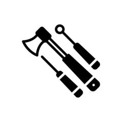 Black solid  icon for equipment