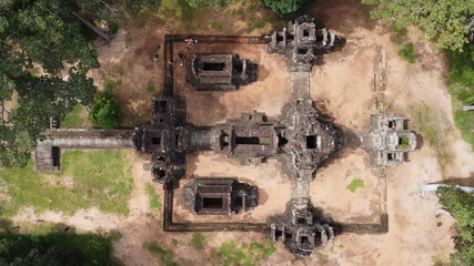 Fototapeta na wymiar Angkor archipelago, Chau Say Tevoda
