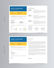 Landscape Resume/CV And Cover Letter Template