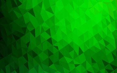Fototapeta na wymiar Light Green vector polygon abstract backdrop. Colorful abstract illustration with gradient. The best triangular design for your business.