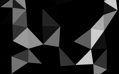 Light Silver, Gray vector low poly layout. A completely new color illustration in a vague style. Triangular pattern for your business design.