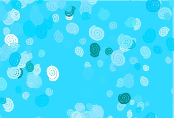 Light BLUE vector template with abstract lines.