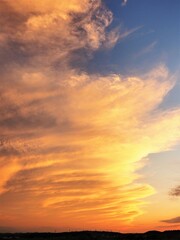 新潟県の夕日