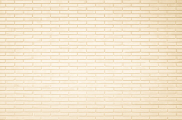 Empty Background of wide cream brick wall texture. Old brown brick wall concrete or stone pattern nature, wallpaper limestone abstract floor/Grid uneven interior rock. Home & office design backdrop.