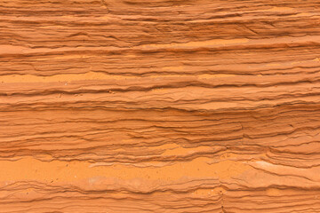 Orange sandstone texture background. Abstract nature background. Stone layers in Arizona