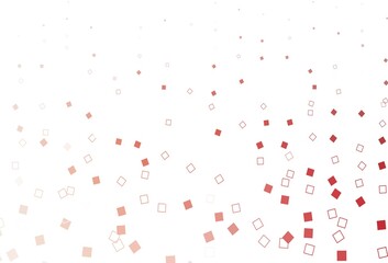 Light Red vector pattern with crystals, rectangles.