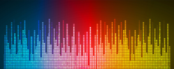 Sound waves oscillating dark light
