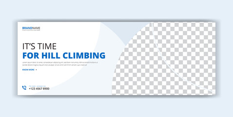 Travel tour agency marketing promotional social media post poster facebook cover page, header, timeline web banner template design