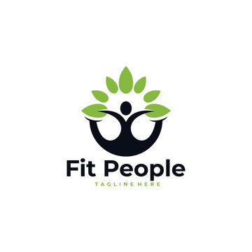 healthy people logo icon vector isolated