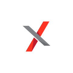 X Letter Logo Template vector icon
