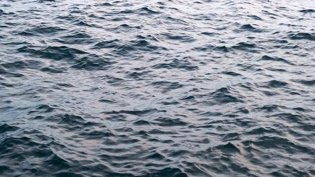 Slow-Motion Dark Blue Water Surface Texture