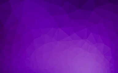 Light Purple vector shining triangular template. Shining illustration, which consist of triangles. The best triangular design for your business.