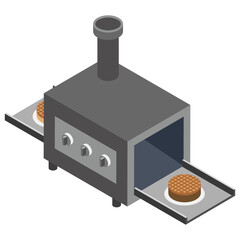 
Flat icon design of baker 
