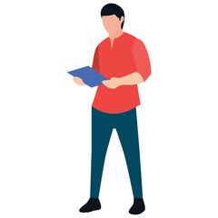 
Flat icon design of office assignment 
