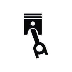 Car piston icon vector isolated on white, logo sign and symbol.