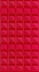 Vertical Image of Pop Art Surreal Style Red Colored Chocolate Bars for Abstract Background