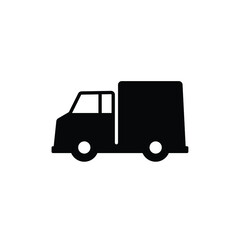 Truck icon vector isolated on white, logo sign and symbol.