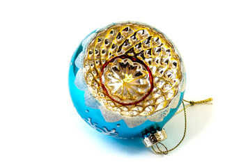 Christmas ball on the  tree, isolate, design element for christmas