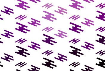 Fototapeta na wymiar Light Purple vector pattern with narrow lines.