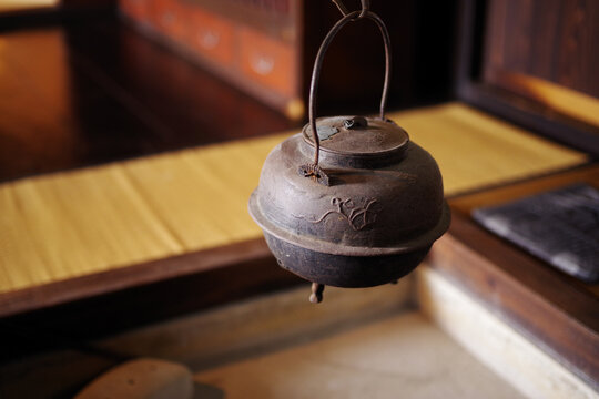 囲炉裏の茶釜