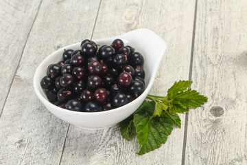 Fresh ripe sweet black currant