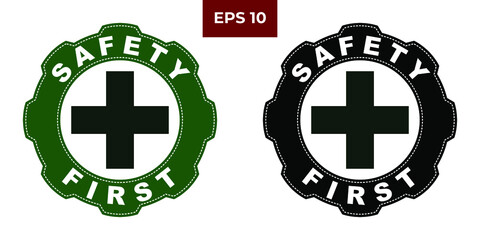 Set of medical icons. Hospital badge.