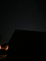 house at night