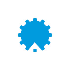 Gear Home Vector , Industry Logo