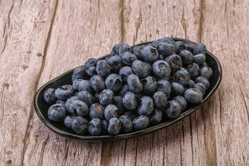 Ripe sweet tasty blueberries heap