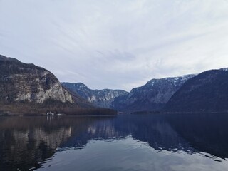 lake and mountains
