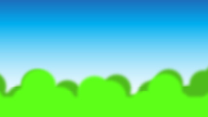 Sky view and bushes with blurry effect. Perfect for landscape, background, etc