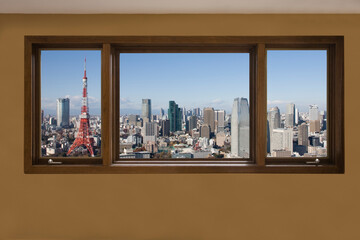 窓から東京タワー