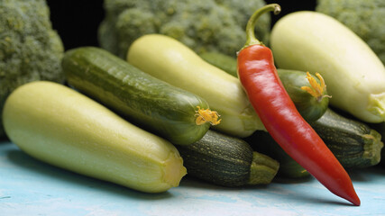 Fresh raw vegetables