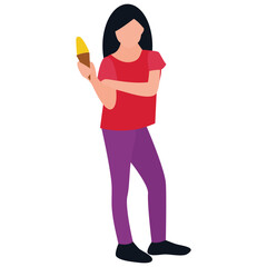 
Physical exercise flat icon design 
