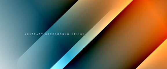 Fototapeta premium Fluid gradients with dynamic diagonal lines abstract background. Bright colors with dynamic light and shadow effects. Vector wallpaper or poster