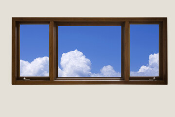 窓から雲