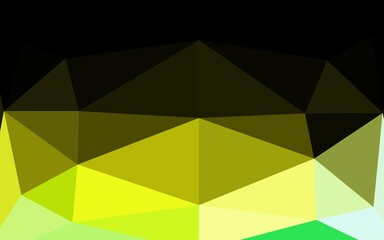 Light Green, Yellow vector low poly texture. Colorful abstract illustration with gradient. Polygonal design for your web site.