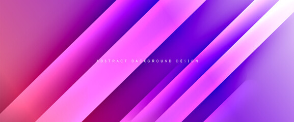 Fluid gradients with dynamic diagonal lines abstract background. Bright colors with dynamic light and shadow effects. Vector wallpaper or poster