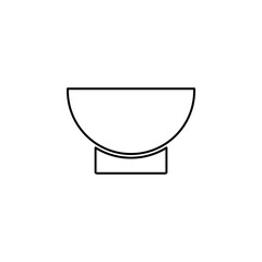icon of the bowl. vector flat illustration