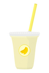 バナナジュース　ベクター