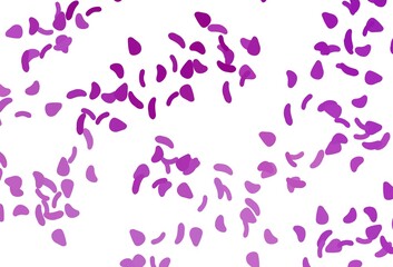 Light Purple vector backdrop with abstract shapes.