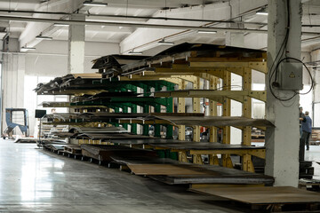 mountain of metal for processing at a metal-cutting plant. High quality photo